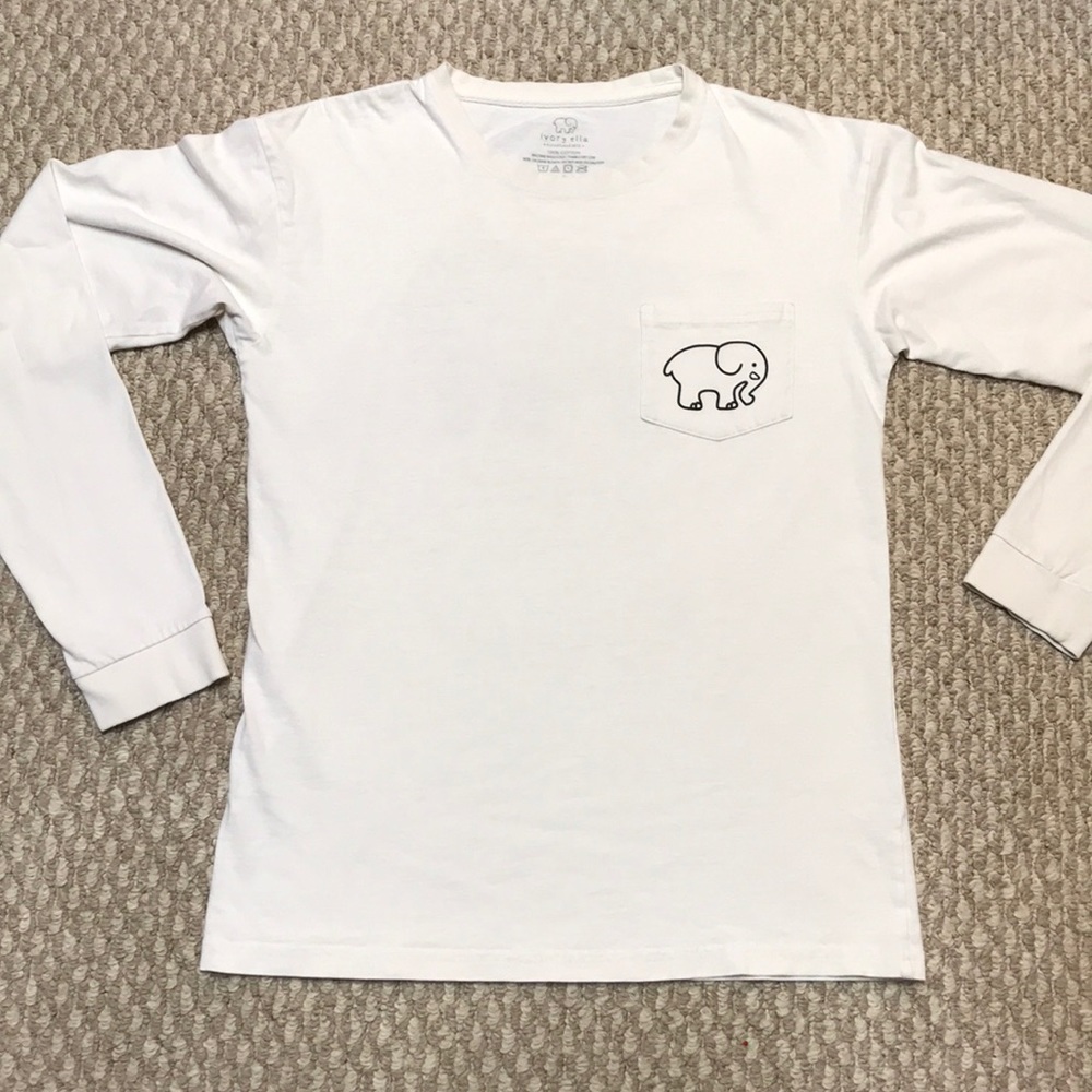 Ivory Ella long sleeve tee shirt -excellent-small - Picture 2 of 8